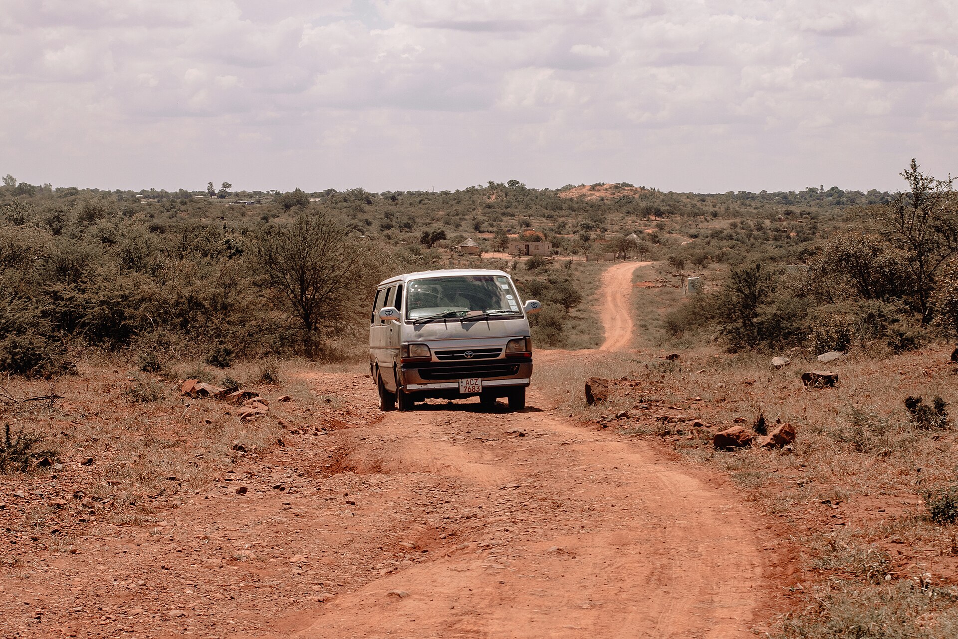 taxi rural road countryside