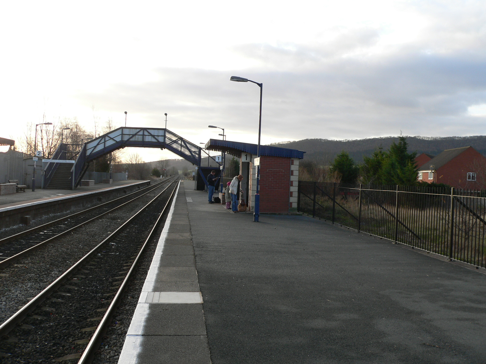 Welsh railway station rural platform