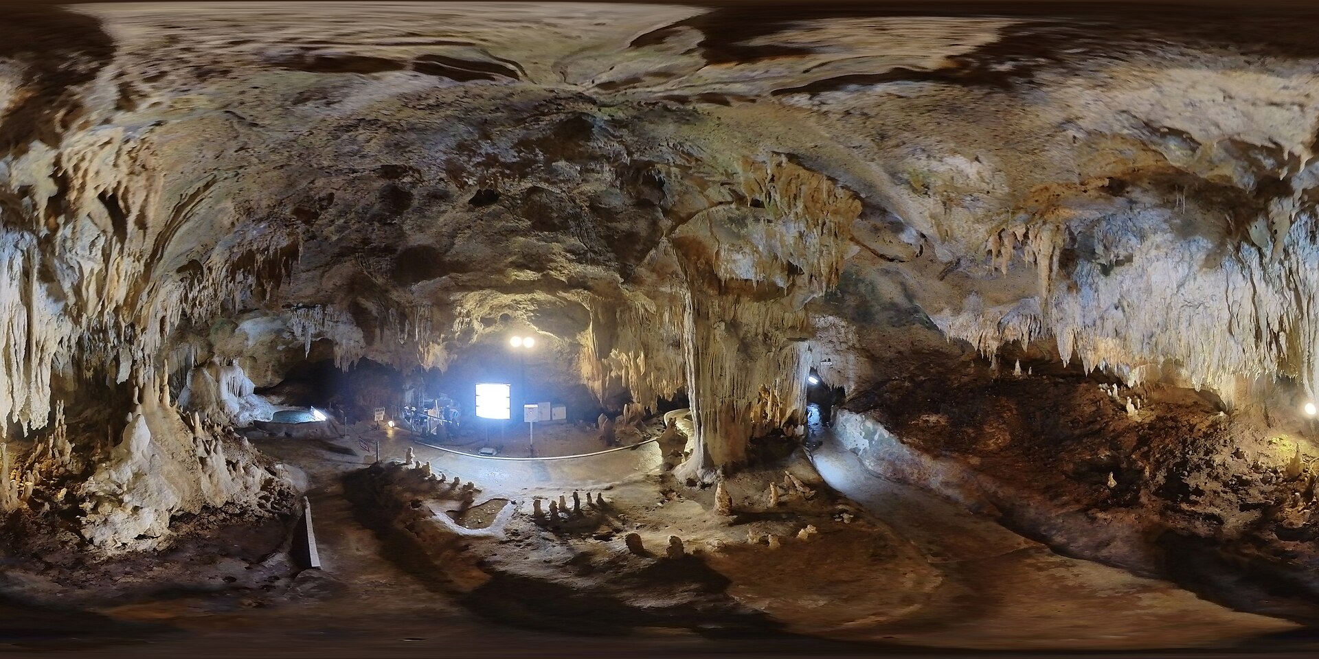 limestone cave stalactites Wales
